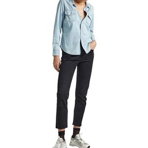 Pepe Jeans Hw Straight Jeans Dames Jeans, Blauw (Denim-XF1)