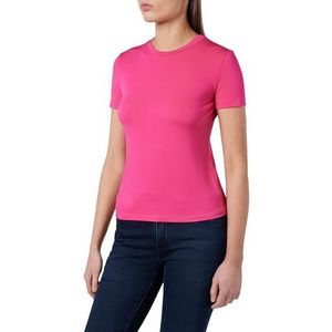 Pinko Memnone - Soepel interlock mesh dames T-shirt, N17_roze Pinko