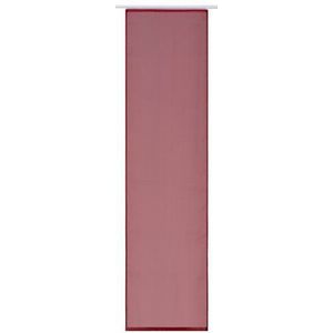 Elbersdrucke Feel Good Uni 04 schuifgordijn van polyester, 245 x 60 cm, rood