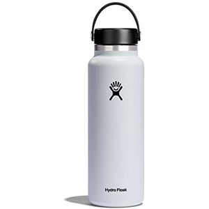 Hydro Flask Witte drinkfles met grote opening met flexibele sluiting, 1,2 l