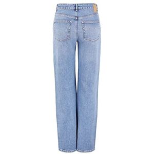 Pieces Pcholly Hw Wide Mb Noos Bc Damesjeans, blauw medium denim