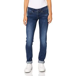 G-STAR RAW Midge Mid-Waist Straight Jeans voor dames, blauw (M leeftijd 8464-71)