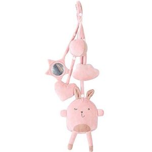 roba Lil Cutie Lily speelset, 5 figuren om op te hangen aan de speelboog en Montessori, activiteitenspeelgoed om op te hangen, roze