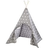 Roba Tipi Speeltent Junior 115 X 115 X 156 Cm Polyester Grijs