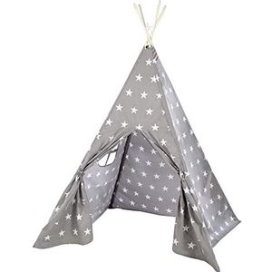 Roba Tipi Speeltent Junior 115 X 115 X 156 Cm Polyester Grijs