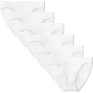 Amazon Essentials 10 stuks katoenen bikinibroekjes voor dames (verkrijgbaar in grote maten), wit, maat XXL