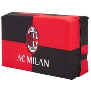AC Milan Stadionboekkussen, geruit, uniseks, volwassenen, rood, zwart, eenheidsmaat