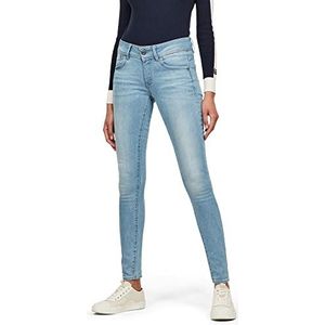 G-STAR RAW Lynn Mid Waist Skinny Jeans voor dames, KL-Blauw