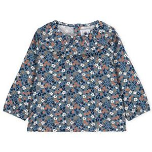 Babyblouse met lange mouwen, bedrukt van katoengaas, jurk/meerkleurig, 3 jaar, Rover/Multico