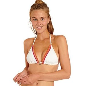 BANANA MOON Rico Maxidaisy Bikinitop voor dames, ECRU