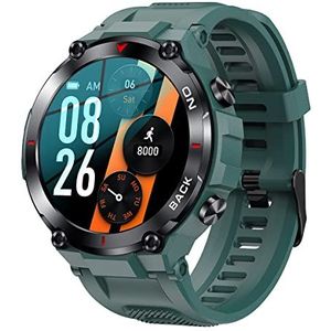 SMARTY 2.0 SW059C Smartwatch met siliconen armband, medische behandeling, meldingen van berichten en oproepen, chrono, GPS, groen