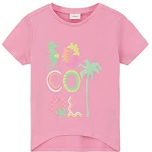 s.Oliver 2130563 T-shirt met korte mouwen voor meisjes, Roze 4325
