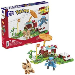 MEGA Pokémon Picknickbouwset voor Evoli en Lucario figuren met 193 compatibele bouwstenen en onderdelen, speelgoed voor kinderen, vanaf 7 jaar, HDL80