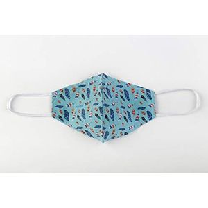 Volwassenen, herbruikbaar, hygiënisch masker, UNE 0065, wit met zebra-design