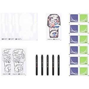 DJI Mavic Mini-creatieve set – artistieke tatoeage voor het personaliseren van je drone, bevat kleurrijke markers, tekenstickers, 3M-reinigingsdoekje