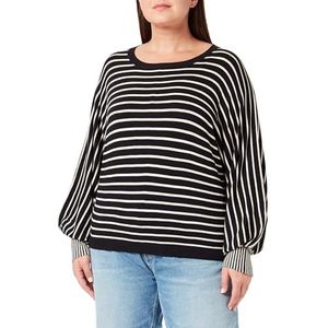 VERO MODA Vmdahlia Ls Balloon Ga Boo Pull pour femme, Noir/rayures : bouleau, XS