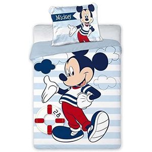 Disney 2-delige beddengoedset Mickey Mouse 076 voor kinderen, 100 x 135 cm, 40 x 60 cm