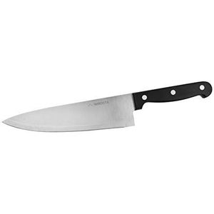 Nirosta FACKELMANN 43391 Mega koksmes met CCR-stalen lemmet, ergonomische handgreep, zwart