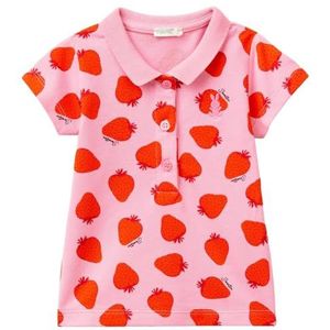 United Colors of Benetton Polo fille, rose, 74