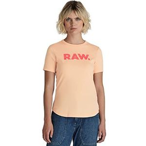 G-STAR RAW Raw Slim R T Wmn T-shirt voor dames, roze (Peach Nougat 4107-c962)
