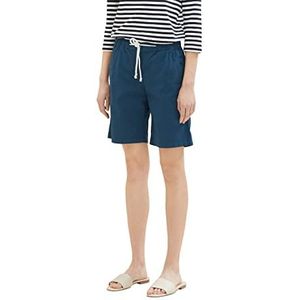 TOM TAILOR 1036631 Basic bermuda voor dames, 11758 Midnight Sail