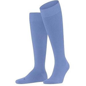 FALKE Lufthansa Travel & Comfort Energizing Wool lange sokken voor heren, ademend, klimaatregulerend, geurremmend, wol, sterke compressie, betere doorbloeding, 1 paar, Blauw (Cornflower Blue 6554)