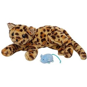 Manhattan Toy Loki Luipaard pluche kat met magnetische voorpoten en magnetisch speelgoed