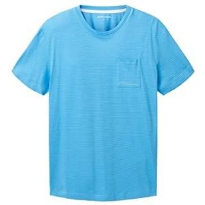 TOM TAILOR 1036319 T-shirt voor heren, 18395, regenhemelsblauw