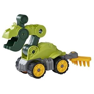 BIG - T-Rex dinosaurusschep - Power-Worker Mini Dinosaurus Edition - speelgoedvoertuig met graaffunctie en hark voor kinderen vanaf 2 jaar