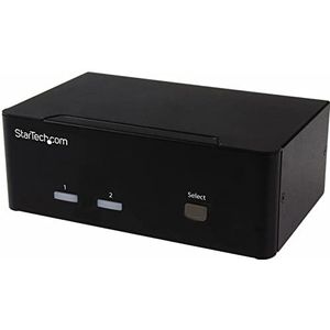 StarTech.com 2-poorts Dual VGA USB KVM-switch - Scherm-schakelaar met 2-poorts USB 2.0 hub en audio (SV231DVGAU2A)