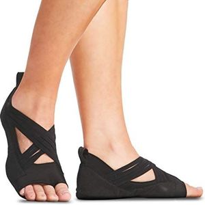 Gaiam Yoga sokken antislip voor dames en heren, zwart (enveloppen)
