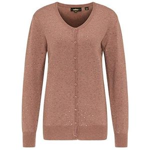 usha BLACK LABEL Cardigan voor dames 15310566, Taupe Melange