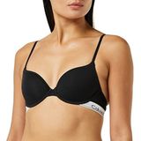 Calvin Klein Moderne katoenen beha met beugel voor dames (1 stuk), zwart.