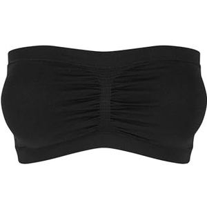 Urban Classics Ladies Pads Bandeau dames top, zwart (black 7), L