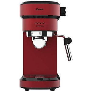 Cecotec Cafelizzia 790 Shiny Espresso & Cappuccino 1350 W Thermoblock-systeem, 20 bar, automatische modus voor 1-2 koffie, stoompijp, draaibaar, 1,2 l, rood
