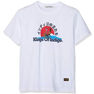 Kings of Indigo darius heren t-shirt, wit (wit Geisha 7103)