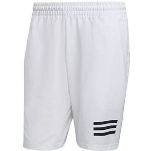 adidas Club herenshort met 3 strepen, Wit/Zwart