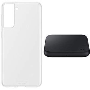 Samsung Starterset S21+ transparante hoes met draadloze oplader P1300