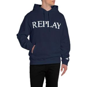 Replay M6711 Sweatshirt met capuchon voor heren, 271 Indigo Blauw