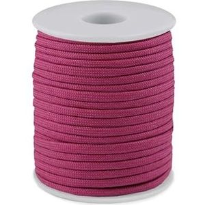 cyclingcolors 1 x polypropyleen touw 4 mm 25 m armband hanger sieraden ketting riem blijven kant riem decoratie naaien, roze paars