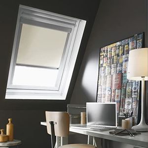 MADECOSTORE Verduisteringsrolgordijn, compatibel met VELUX® K, 97 x 98 cm, SK06, beige