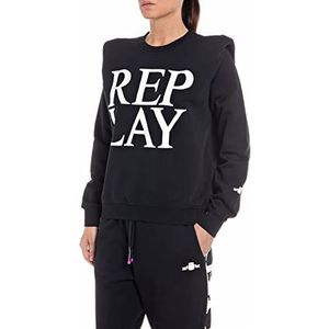 Replay Dames sweatshirt, zwart (098), L, zwart (098)