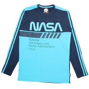 NASA Heren T-shirt, M, blauw, M, Blauw