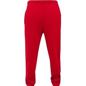 Urban Classics Trainingsbroek voor heren, met trekkoord, sportbroek met elastische ritssluiting, losse pasvorm, Rood