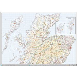 Wandkaart van Noord-Schotland