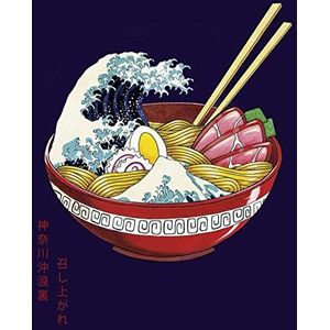 Close Up Great Wave Ramen Bowl Mini Poster Premium Kunstdruk in staand formaat 30x40 cm