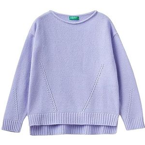 United Colors of Benetton Shirt G/C M/L 124yc103y Sweatshirt voor meisjes (1 stuk), Lilla 34v