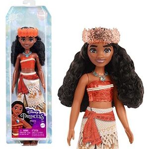 Disney PrinHardlinessses HPG68 Moana-pop met glinsterende outfit en accessoires, inclusief hoofdband en halsketting, speelgoed voor kinderen, vanaf 3 jaar