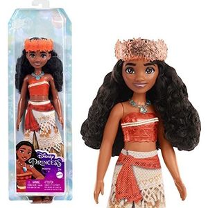 Disney PrinHardlinessses HPG68 Vaiana pop met glinsterende outfit en accessoires, inclusief hoofdband en halsketting, speelgoed voor kinderen, vanaf 3 jaar