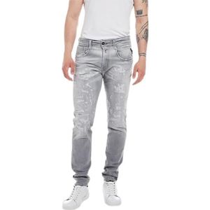 Replay Anbass Aged Jeans voor heren, lichtgrijs (095)